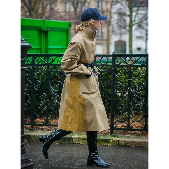 CÉLINE MACKINTOSH WATERPROOF COTTON BELTED TRENCH COAT SIZE 34 BY PHOEBE PHILO - Picture 13 of 16